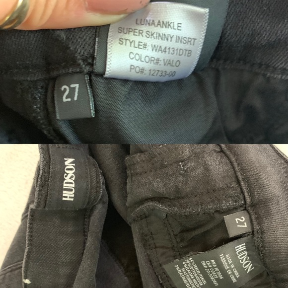 HUDSON Luna Embellish Crop Super Skinny Leg Jeans - Picture 7 of 8